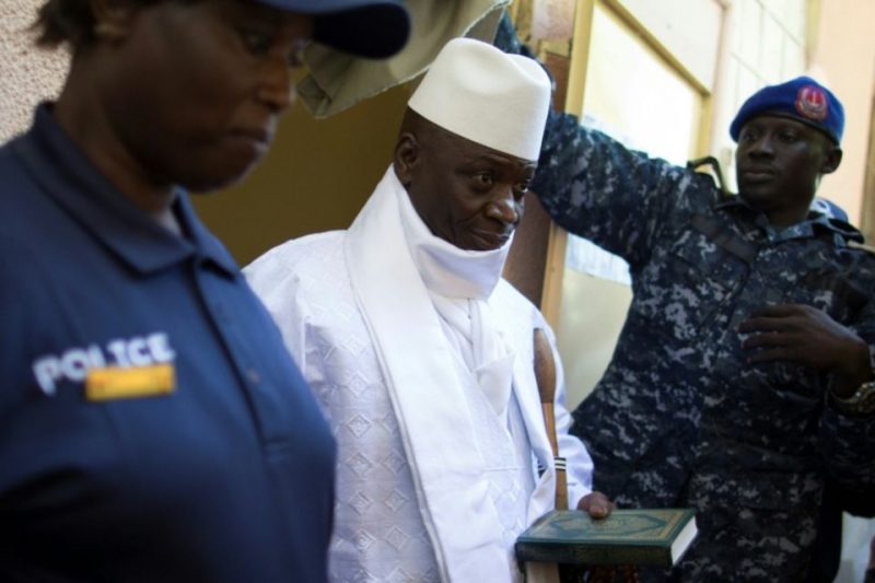 Le President gambien sortant , Yahya Jammeh.